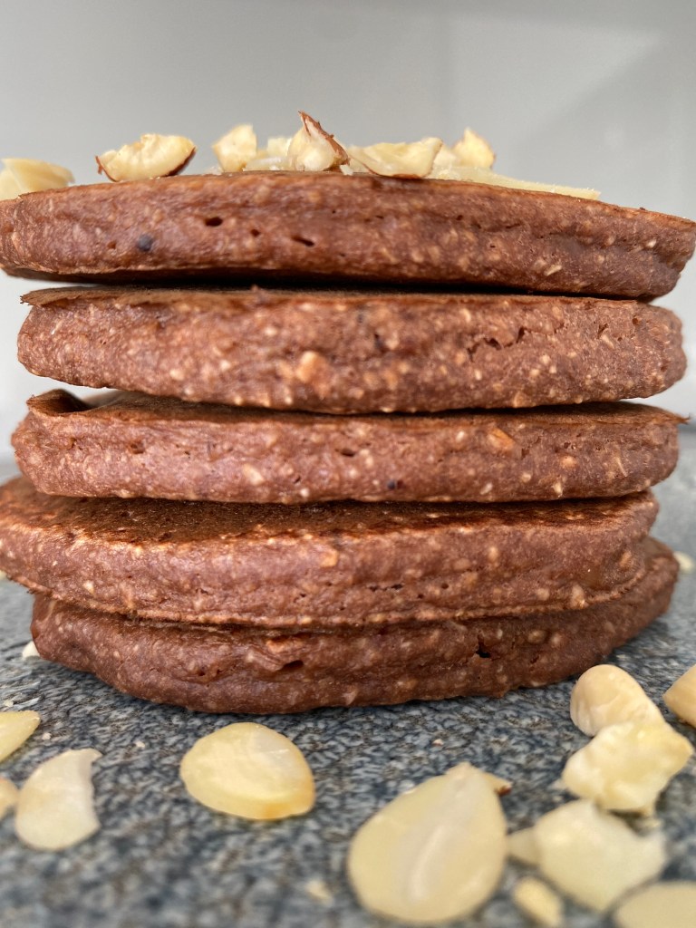 Cocoa Banana Pancakes 