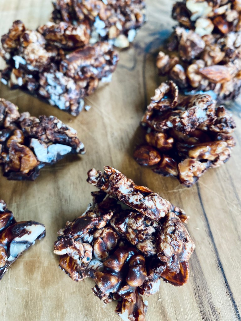 Chocolate nut clusters