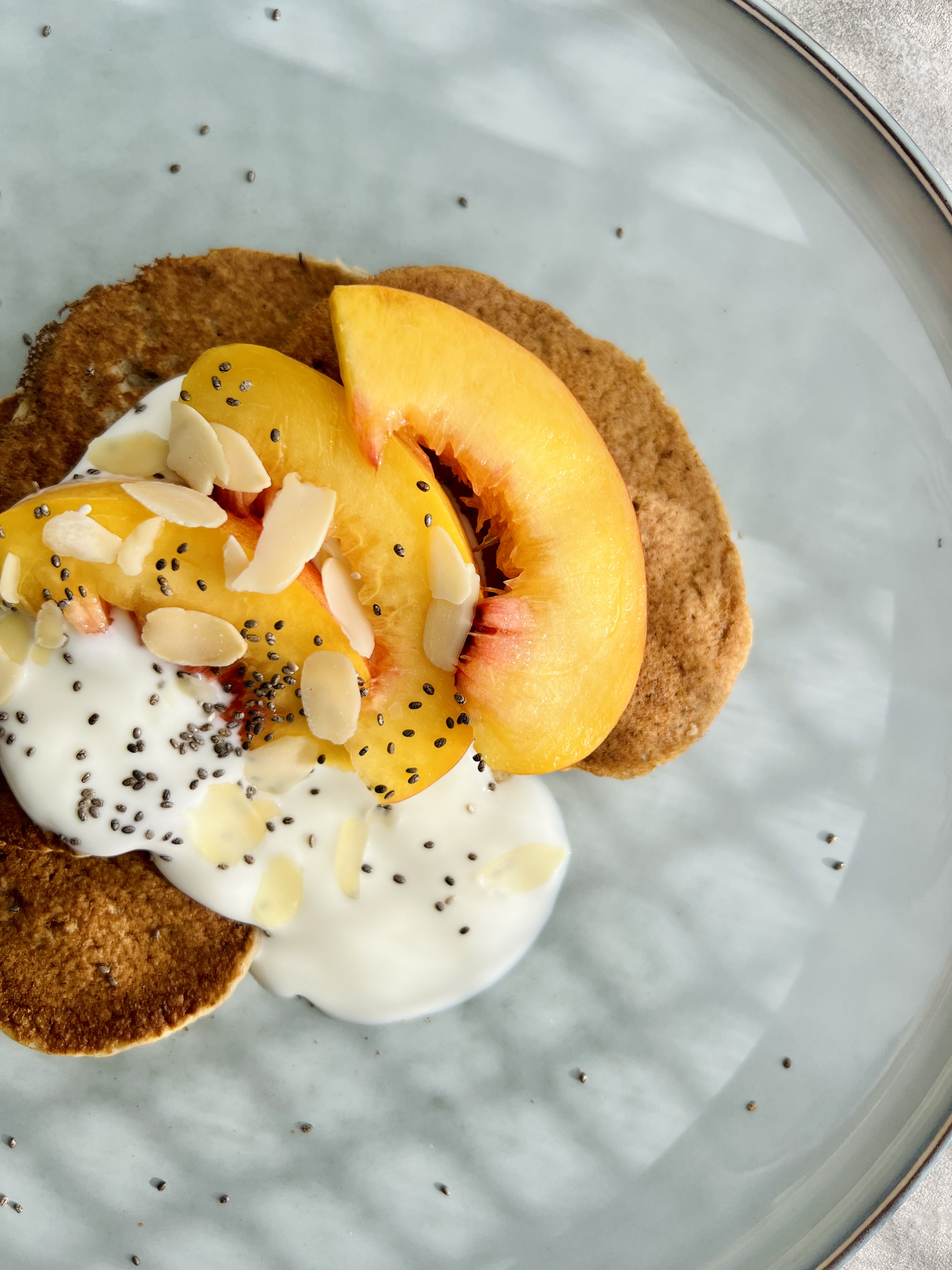 Healthy Banana Chia Pancakes